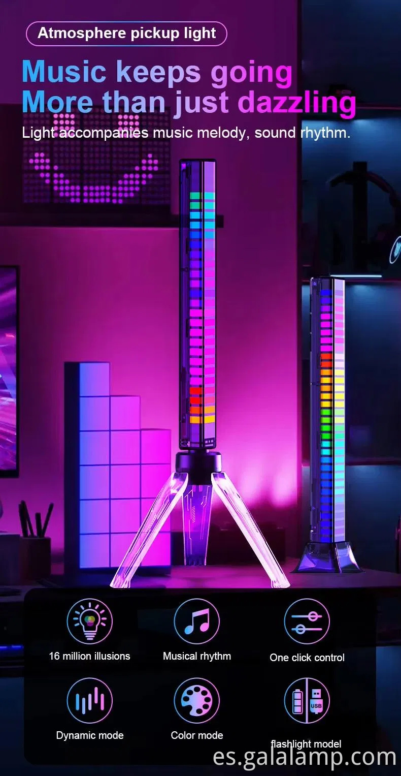 Luz ambiental de automóvil controlada por aplicaciones inteligentes con efectos de ritmo